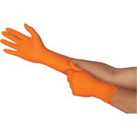 Gants jetables TOUCHNTUFF 93-800, 6,5/7, Latex/N&eacute;opr&egrave;ne/Nitrile, 23,6-mils, Sans poudre, Orange Meunier Outillage Industriel