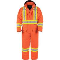 High-Visibility Lined Canvas Overalls, Small, High Visibility Orange Meunier Outillage Industriel