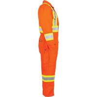 High-Visibility Lined Canvas Overalls, Small, High Visibility Orange Meunier Outillage Industriel