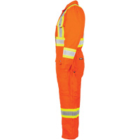High-Visibility Lined Canvas Overalls, Small, High Visibility Orange Meunier Outillage Industriel