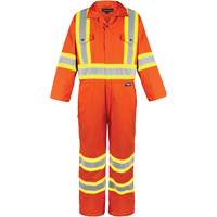 High-Visibility Unlined Coveralls, Small, High Visibility Orange Meunier Outillage Industriel