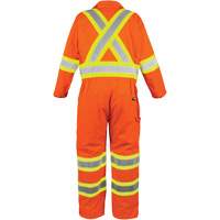 High-Visibility Unlined Coveralls, Small, High Visibility Orange Meunier Outillage Industriel