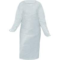 Blouse CoverMe avec passe-pouces, Taille unique, Blanc, Poly&eacute;thyl&egrave;ne Meunier Outillage Industriel