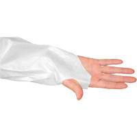 Blouse CoverMe avec passe-pouces, Taille unique, Blanc, Poly&eacute;thyl&egrave;ne Meunier Outillage Industriel