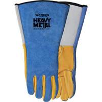 Gants de soudage Yellow Tail MIG/TIG, Cuir fleur de daim/Cuir de vache refendu, Taille Petit Meunier Outillage Industriel