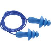 SEALTEC TipGrip Blue 100% Metal Detectable Reusable Earplugs, Corded, One-Size, Bulk - Box, 26 dB NRR dB Meunier Outillage Industriel