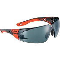 RUSH+ 2.0 M/L Safety Glasses with Black & Red Frame, Smoke Lens, Anti-Fog/Anti-Scratch, ANSI Z87+ Meunier Outillage Industriel