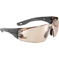 RUSH+ 2.0 M/L Safety Glasses with Black & Grey Frame, Copper Lens, Anti-Fog/Anti-Scratch, ANSI Z87+ Meunier Outillage Industriel