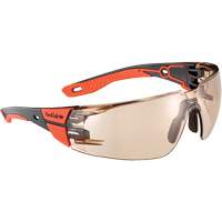 RUSH+ 2.0 M/L Safety Glasses with Black & Red Frame, Copper Lens, Anti-Fog/Anti-Scratch, ANSI Z87+ Meunier Outillage Industriel