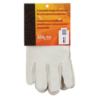 Winter-Lined Driver's Gloves, Medium, Grain Cowhide Palm, Fleece Inner Lining SM617R | Meunier Outillage Industriel