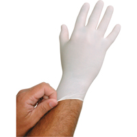 BioTek<sup>®</sup> Disposable Gloves, Large, Latex, 6-mil, Powder-Free, White SAI813 | Meunier Outillage Industriel