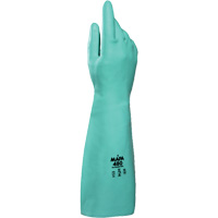 Ultranil 480 Z-Pattern Grip Gloves, Size Small/7, 18" L, Nitrile, 22-mil Meunier Outillage Industriel