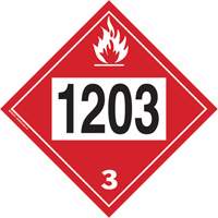 1203 Gasohol & Gasoline Flammable Liquid TDG Placard, Plastic Meunier Outillage Industriel