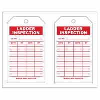Inspection Record Tags, Polyester, 4" W x 7" H, English SX416 | Meunier Outillage Industriel