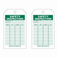 Safety Inspection Tags, Polyester, 4" W x 7" H, English SX418 | Meunier Outillage Industriel