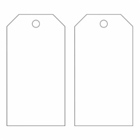 Blank Accident Prevention Tags, Metal, 3" W x 5-3/4" H Meunier Outillage Industriel