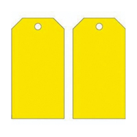 Blank Accident Prevention Tags, Metal, 3" W x 5-3/4" H Meunier Outillage Industriel