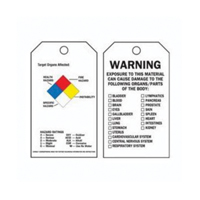 Right-To-Know Tags, Polyester, 3" W x 5-3/4" H, English SX820 | Meunier Outillage Industriel