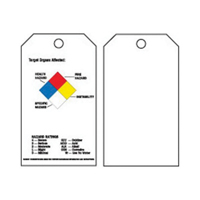 Right-To-Know Tags, Polyester, 3" W x 5-3/4" H, English SX821 | Meunier Outillage Industriel