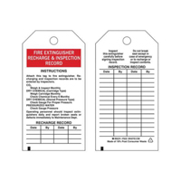 Inspection Record Tags, Polyester, 3" W x 5-3/4" H, English SX824 | Meunier Outillage Industriel