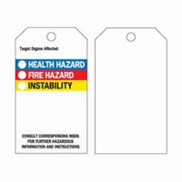 Self-Laminating Right-To-Know Tags, Polyester, 3" W x 5-3/4" H, English SX834 | Meunier Outillage Industriel