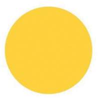 Round Write-On Labels, Circle, 1.5" L x 1.5" W, Yellow Meunier Outillage Industriel