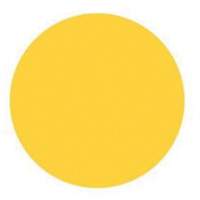 Round Write-On Labels, Circle, 3" L x 3" W, Yellow Meunier Outillage Industriel