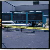 Barricade Tape, English, 3" W x 200' L, 3 mils, Black on Yellow SY735 | Meunier Outillage Industriel