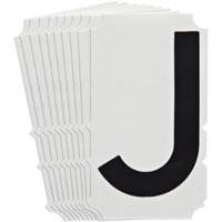 Quick-Align<sup>®</sup>Individual Gothic Number and Letter Labels, J, 4" H, Black SZ998 | Meunier Outillage Industriel