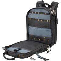 Sacs &agrave; dos pour outils &agrave; 75 pochettes, 13" lo x 17-1/2" la, Noir, Nylon Meunier Outillage Industriel
