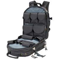 Sacs &agrave; dos pour outils &agrave; 75 pochettes, 13" lo x 17-1/2" la, Noir, Nylon Meunier Outillage Industriel
