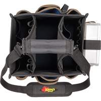 Large Electrical & Maintenance Tool Carrier, Polyester, 23 Pockets, Black Meunier Outillage Industriel