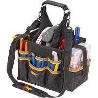 Large Electrical & Maintenance Tool Carrier, Polyester, 23 Pockets, Black Meunier Outillage Industriel