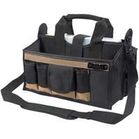 Center Tray Tool Bag, Canvas, 16 Pockets, Black Meunier Outillage Industriel