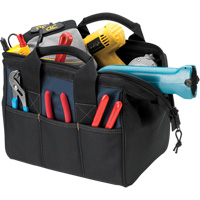 BIGMOUTH&reg; Tool Bag, Polyester, 23 Pockets, Black Meunier Outillage Industriel