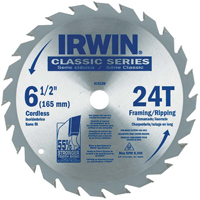 Contractor Saw Blades - Classic Series Saw Blades, 6-1/2", 24 Teeth, Wood Use TBO166 | Meunier Outillage Industriel