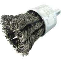 Knotted Wire End Brushes, 1" Dia., 0.020" Wire Dia., 1/4" Shank TC134 | Meunier Outillage Industriel