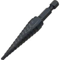 Foret &eacute;tag&eacute; no 1, 1/8" - 1/2", Incr&eacute;ments de 1-3/2", Acier rapide Meunier Outillage Industriel