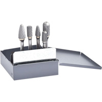 Jeu de fraises en carbure &agrave; double coupe, 5 morceaux Meunier Outillage Industriel