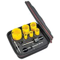Plumber's Deep Cut Hole Saw Kit, 10 Pieces Meunier Outillage Industriel