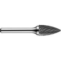 Pointed Tree Rotary Burr, SG-50DC, 1/2" Dia., 1/4" Shank, 1" Depth of Cut Meunier Outillage Industriel