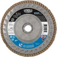 Long Life C-Trim Flap Disc, 4-1/2" x 5/8"-11, Type 27, 40 Grit, Zirconia Alumina Meunier Outillage Industriel