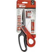 Heavy-Duty Titanium Coated Tradesman Shears, 10", Rings Handle Meunier Outillage Industriel