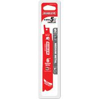 Medium Metal Reciprocating Saw Blade, Bi-Metal, 14-18 TPI, 6" L x 1" W Meunier Outillage Industriel