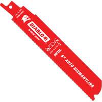 Reciprocating Blade for Auto Dismantling, Bi-Metal, 10-14 TPI, 6" L x 1" W Meunier Outillage Industriel