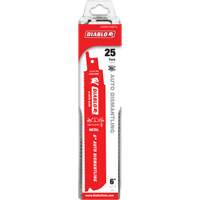 Reciprocating Blade for Auto Dismantling, Bi-Metal, 14-18 TPI, 6" L x 1" W Meunier Outillage Industriel