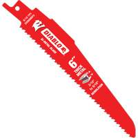 Reciprocating Blade for Thick Metal/Demolition, Bi-Metal, 8-10 TPI, 6" L Meunier Outillage Industriel