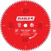 Fine Finish Circular Saw Blade, 14", 84 Teeth, Laminate/Wood Use Meunier Outillage Industriel