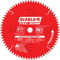 Steel Demon Cutting Saw Blade, 7-1/4", 70 Teeth, Metal Use Meunier Outillage Industriel