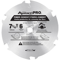 AvantiPro Cutting Saw Blade, 7-1/4", 6 Teeth, Fibre Cement Use Meunier Outillage Industriel